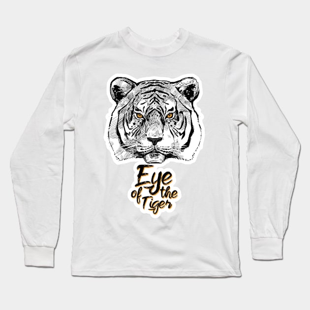 Eye of the Tiger Long Sleeve T-Shirt by BasilAlmajed